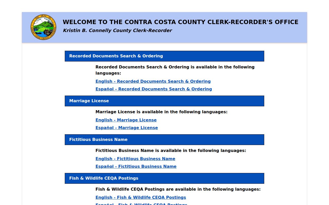 Brentwood residents directory recorded document search