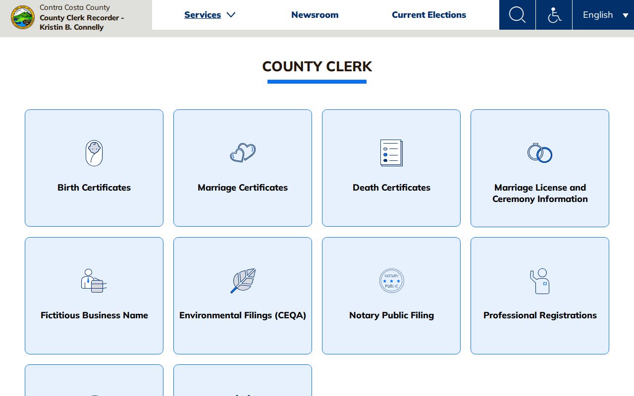 Brentwood previous residents County Clerk and vital records